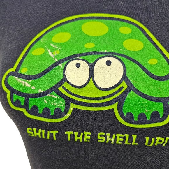 Shut the Shell Up . Tilt cotton shirt . small . made in USA - Picture 5 of 5